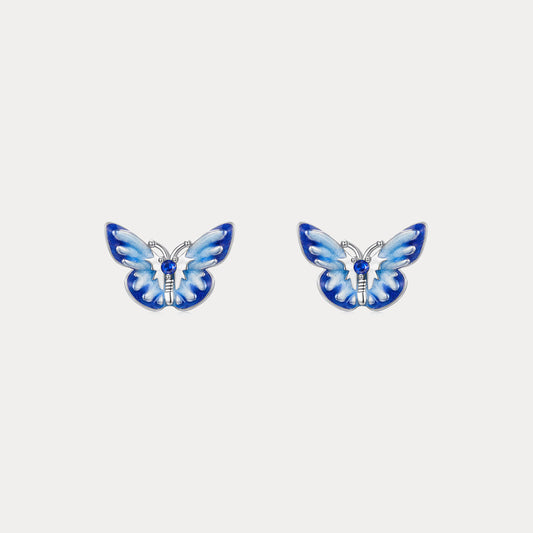 Blue Butterfly Earrings