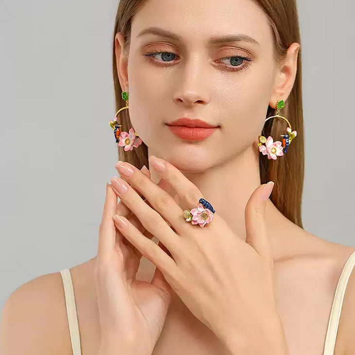 Lotus Kingfisher Ring