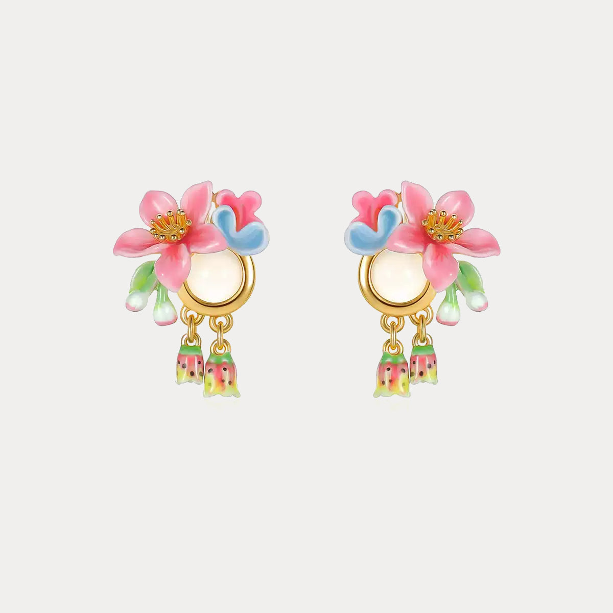 Tropical Flower Earrings