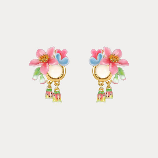 Tropical Flower Earrings
