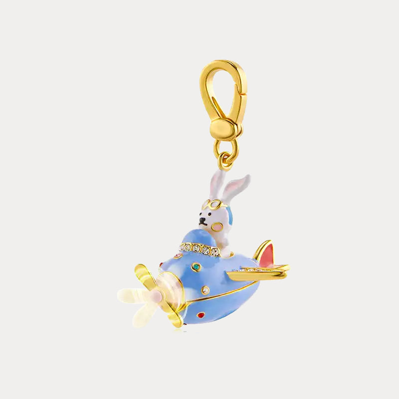 Pilot Rabbit Pendant Necklace