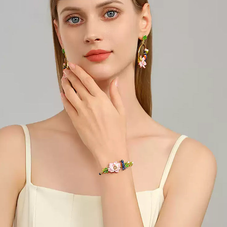 Lotus Kingfisher Bracelet