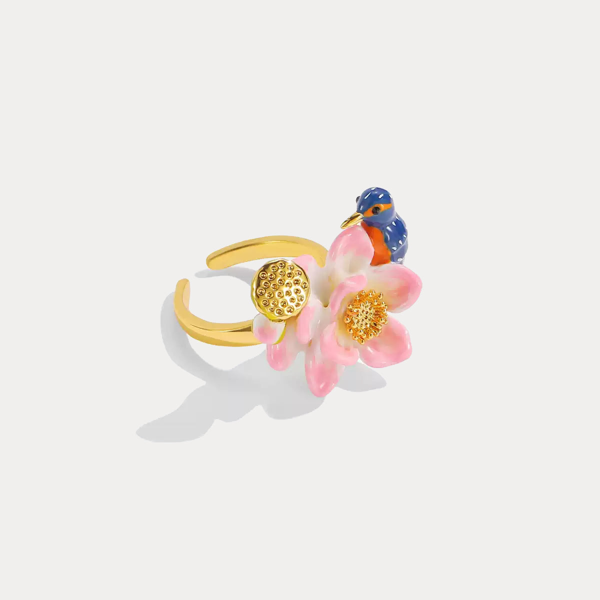 Lotus Kingfisher Ring