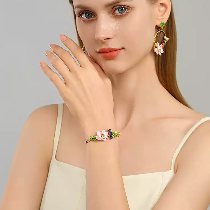 Lotus Kingfisher Bracelet