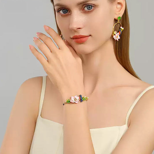 Lotus Kingfisher Bracelet