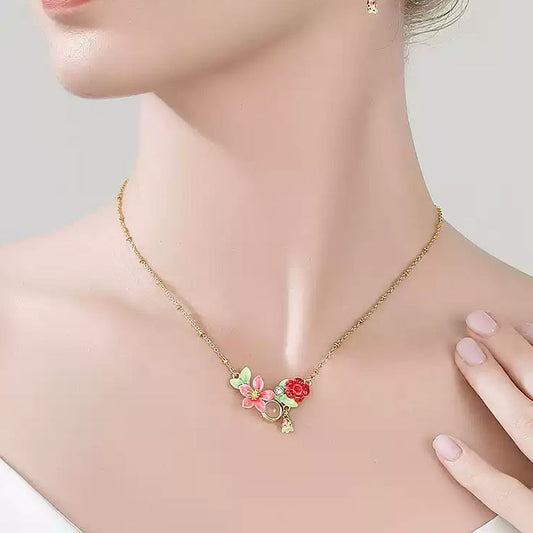 Tropical Flower Necklace
