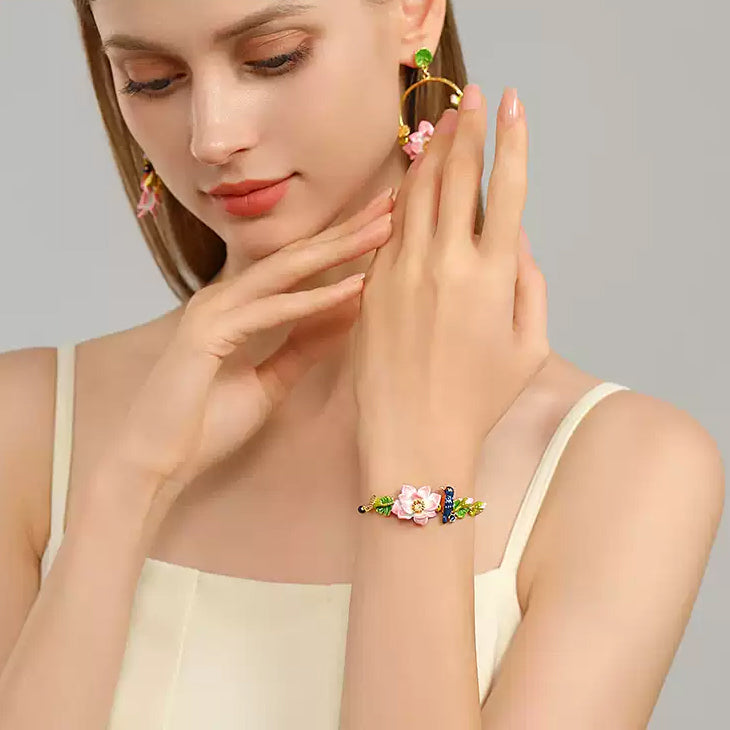 Lotus Kingfisher Bracelet