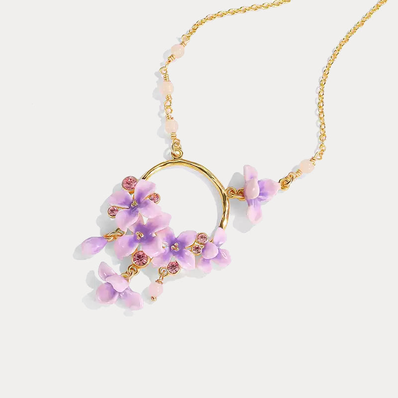 Early Lilac Pendant Necklace