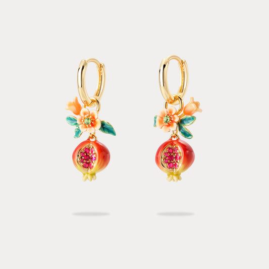 Pomegranate Flower Earrings