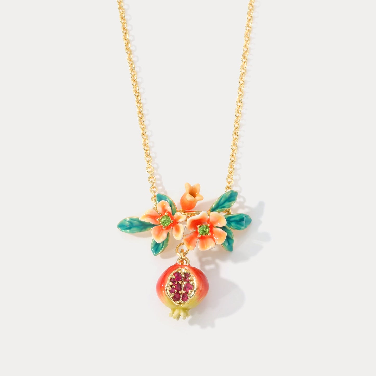 Pomegranate Flower Necklace