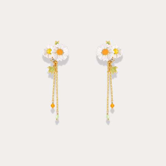 Daisy Tassel Earrings