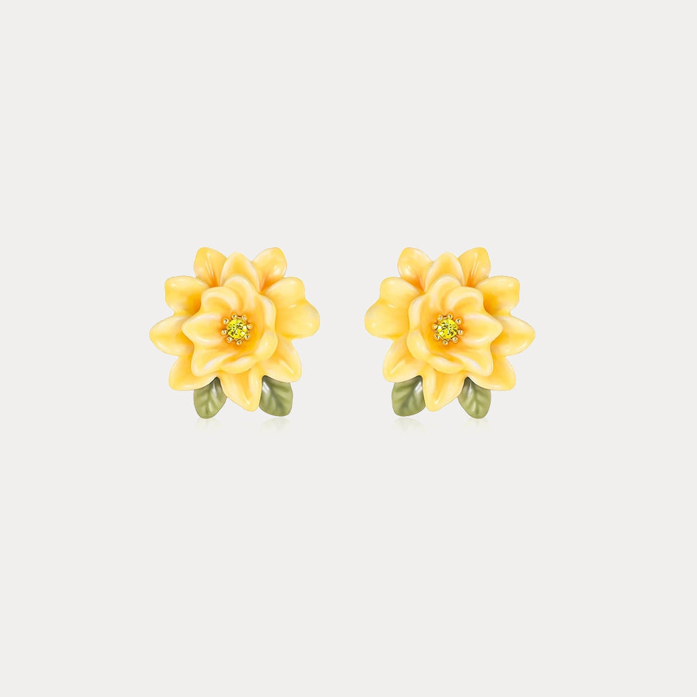 Gardenia Stud Earrings