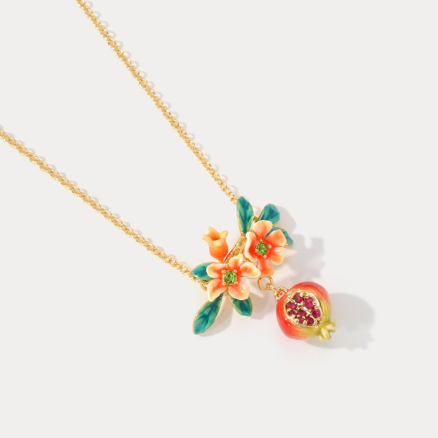 Pomegranate Flower Necklace