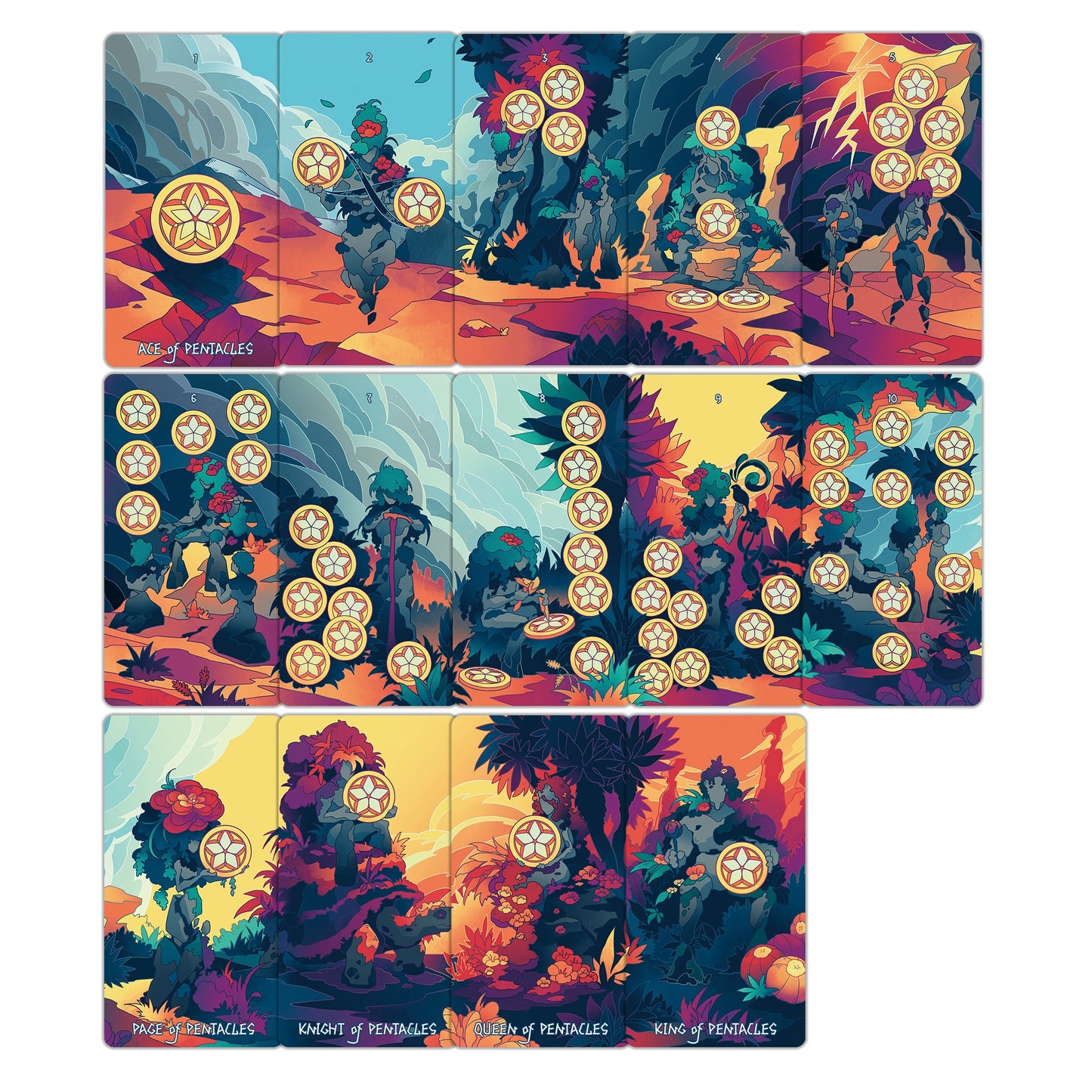 Elemental Strength Tarot