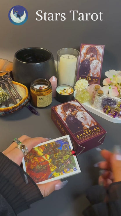 🎨Tarot Guardián Rueda Dorada: Tu Puerta al Destino🔮