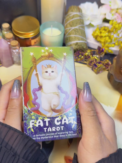 🐾✨Descubre la sabiduría felina con el Tarot del Gato Gordo 😻🔑