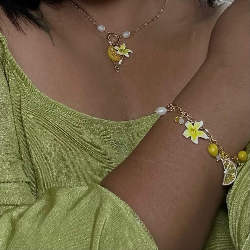 Lemon Flower Necklace