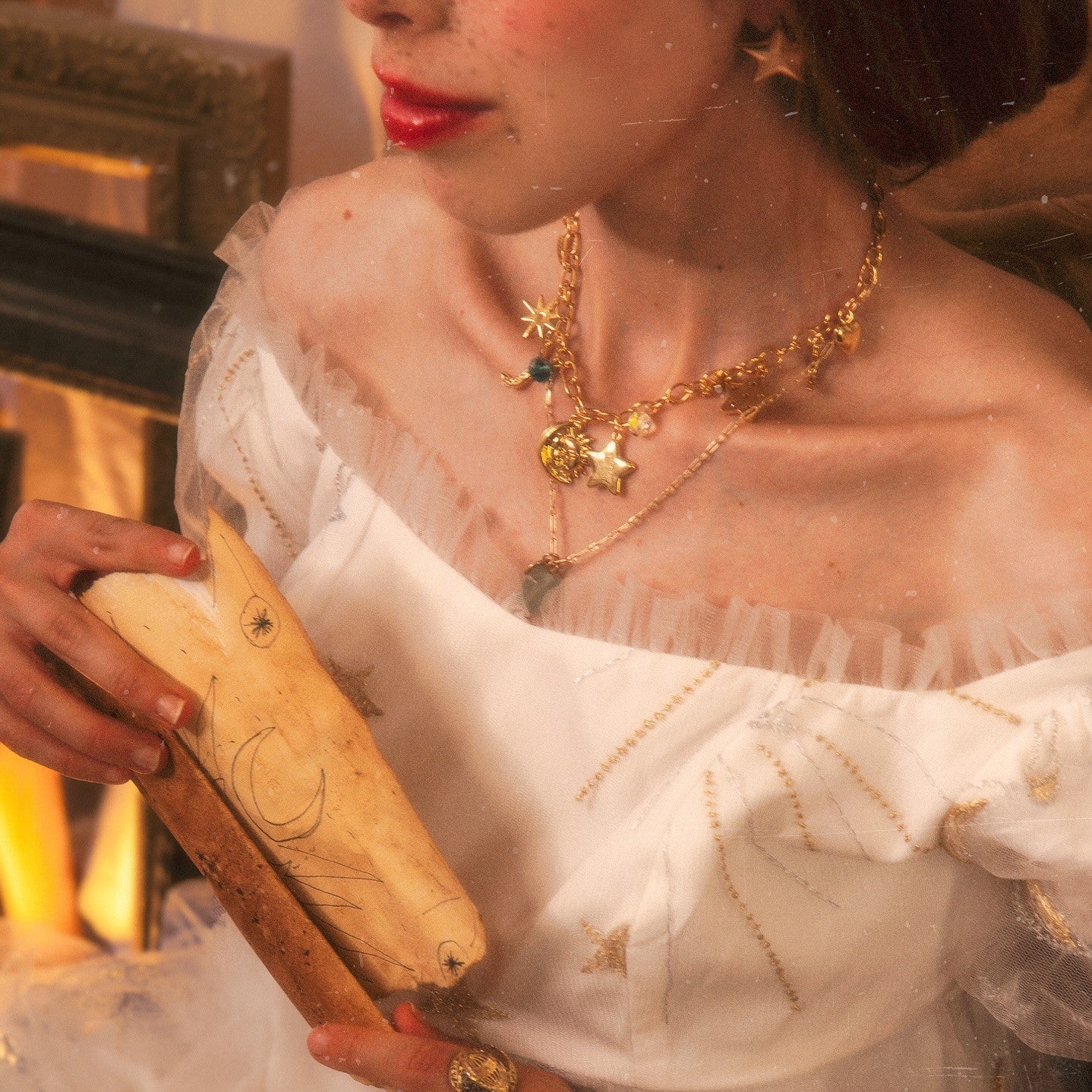 Moon Star Charm Necklace