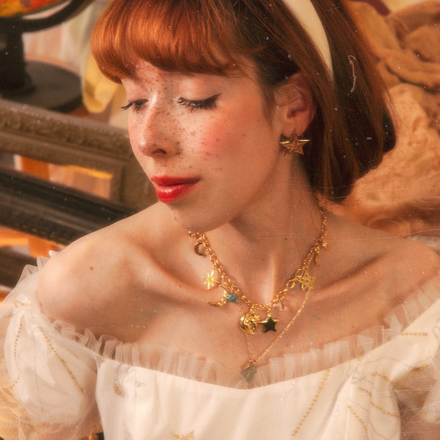 Moon Star Charm Necklace