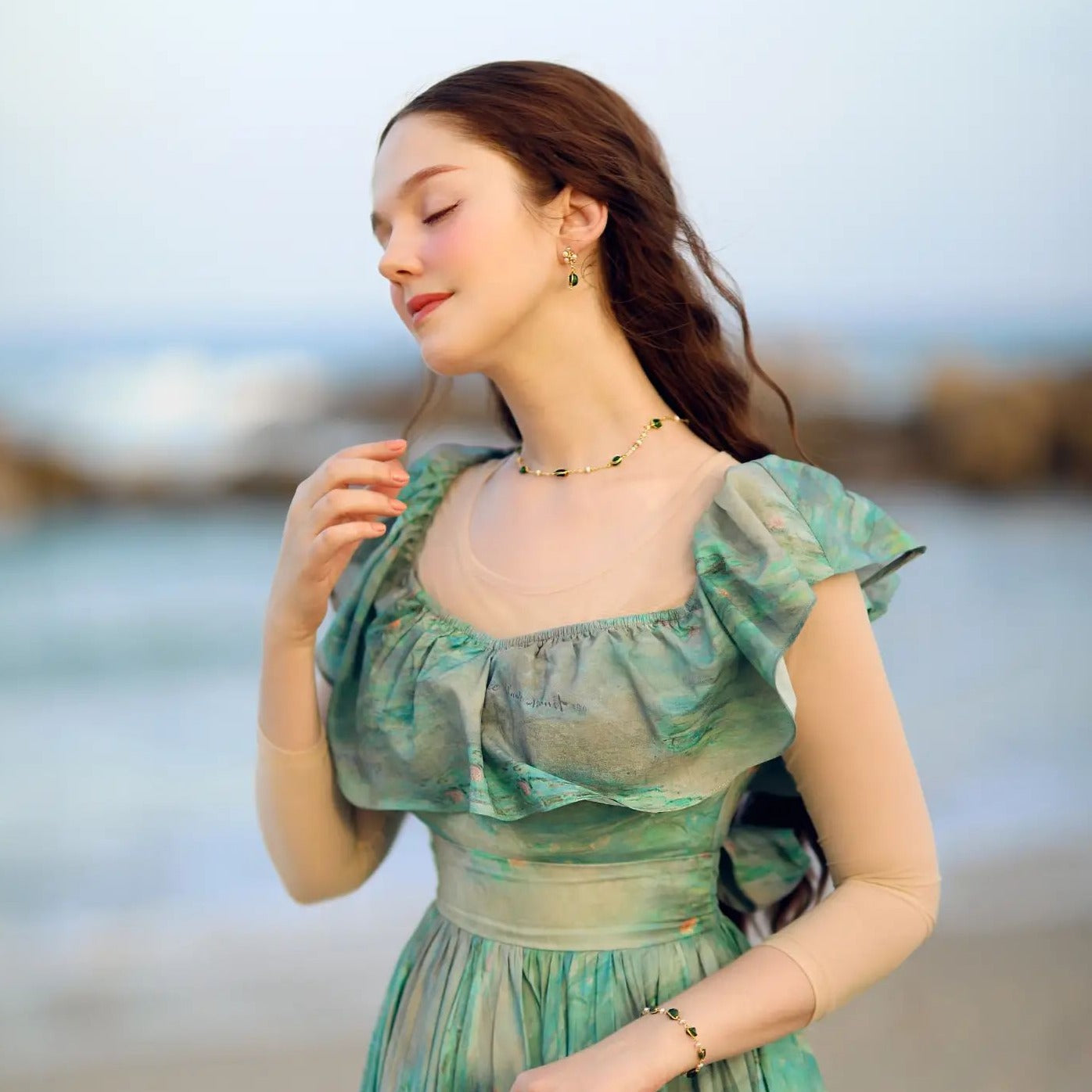 Healing Crystal Station Beaded Necklace