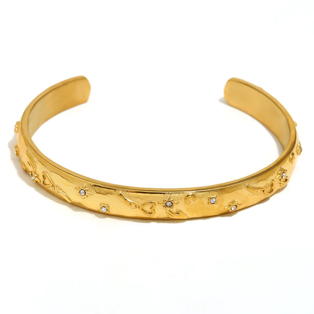 Tarot Card  Cuff Bracelet Gold | Silver