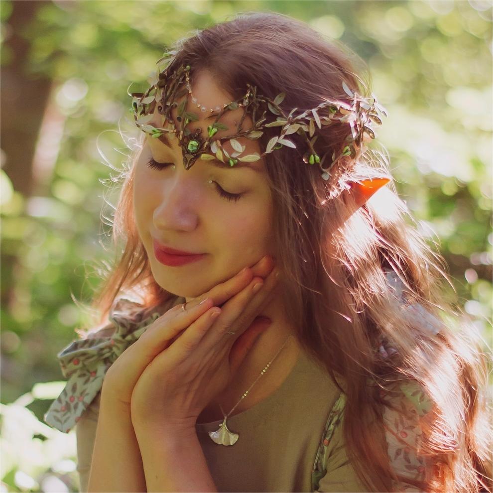 Silver Ginkgo Leaf Necklace