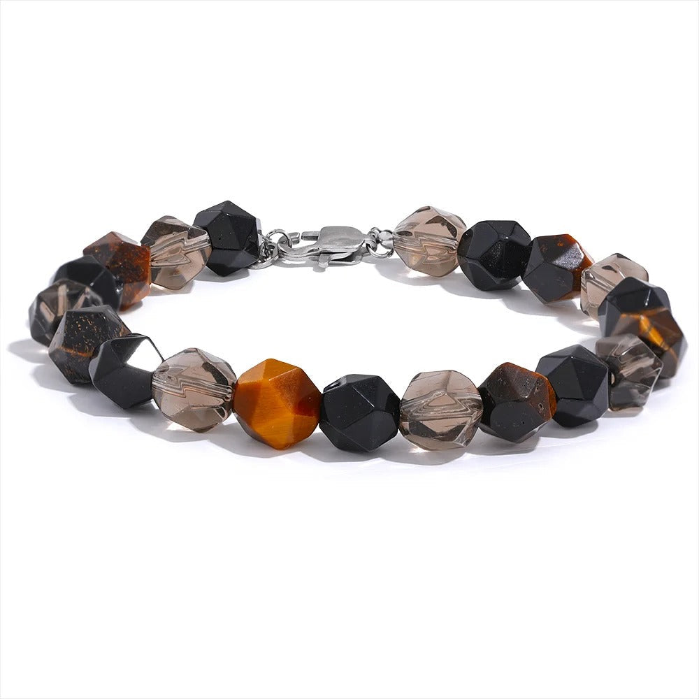 Powerful Thrive - Faceted Bracelet with Tiger's eye For Men and Women