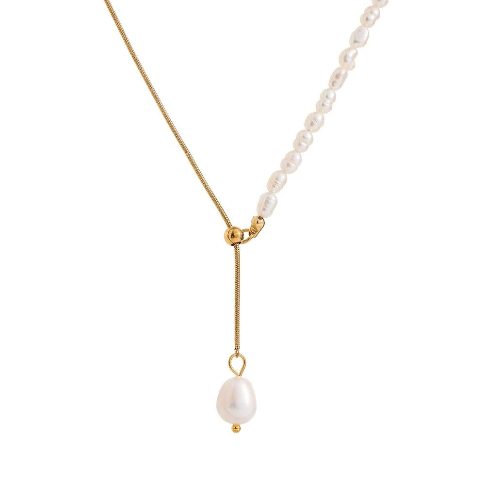 Free and harmony - Necklace with Natural Pearls