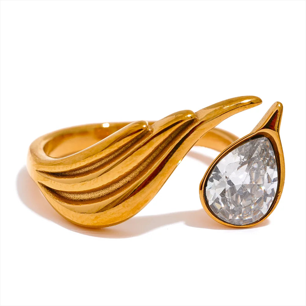 Wings of Light – Adjustable Ring  Gold / Silver